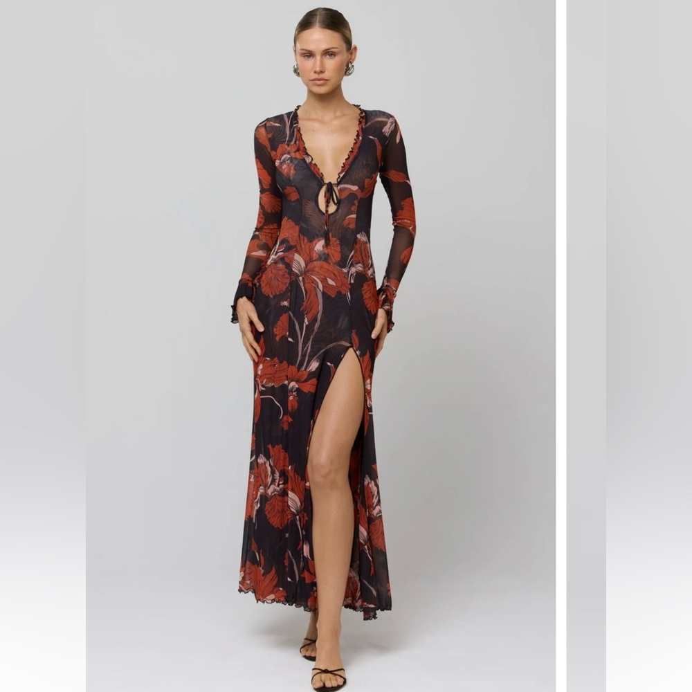 RESA Lennon Floral Maxi Dress in Coeur
